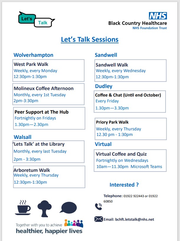 Black Country Healthcare NHS Foundation Trust - Let's Talk Service